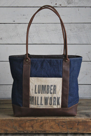 WWII era Denim & Lumber Apron Carryall