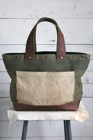 WWII era D Champs Canvas Carryall