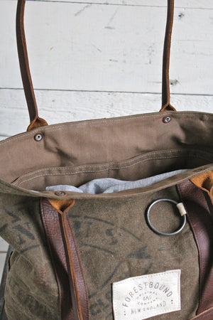 World War 1 era Waxed Canvas Carryall