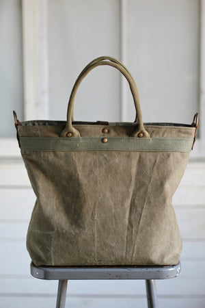 WWII era Canvas Carryall