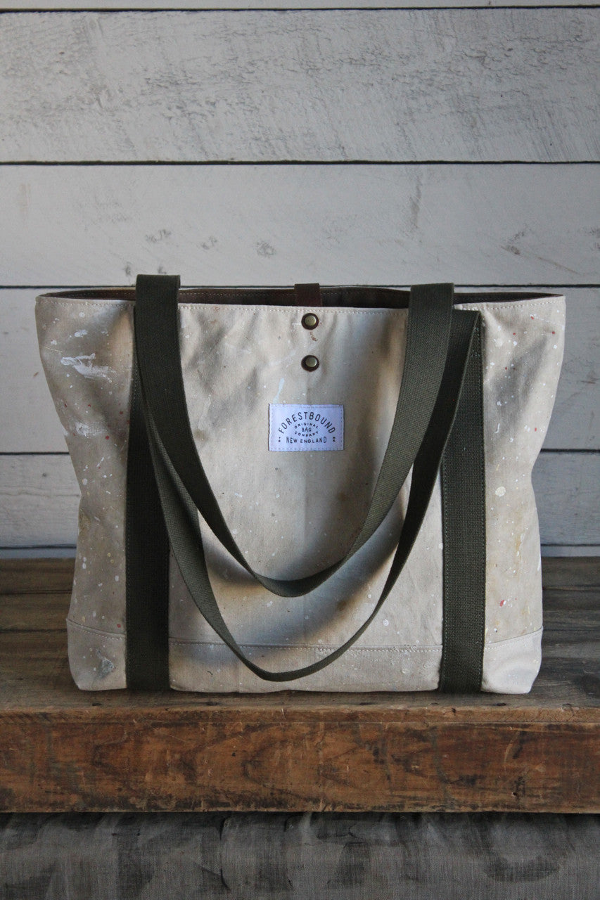 1970's era Painter's Drop Cloth Carryall