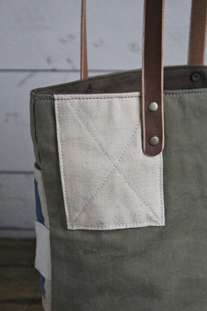 WWII era Canvas & Work Apron Tote Bag