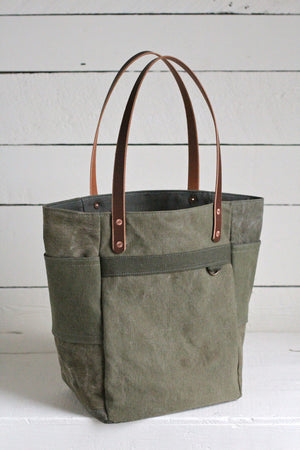 WWII era Canvas Pocket Tote