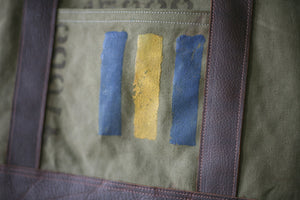 WWII era Canvas & Leather Carryall