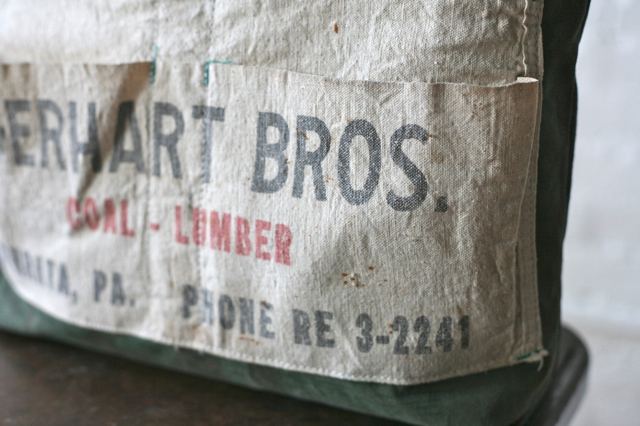 WWII era Camo & Work Apron Tote Bag