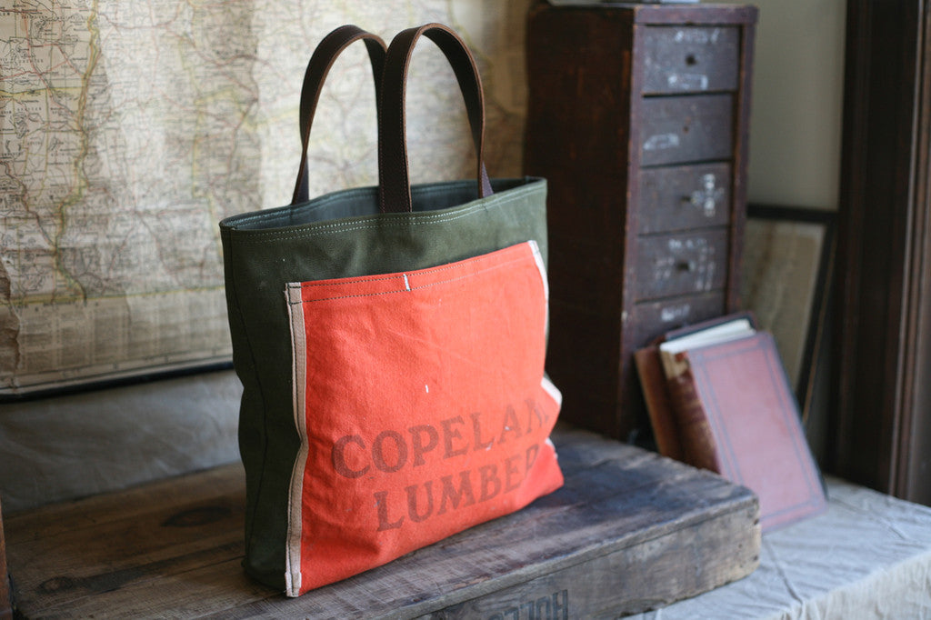 WWII era Canvas & 1950's Work Apron Carryall - SOLD