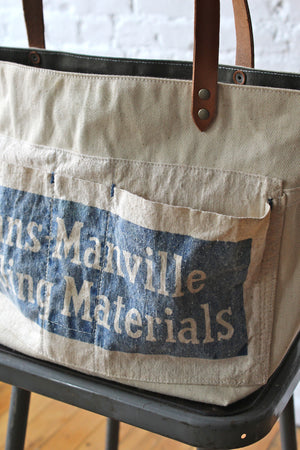 WWII era Canvas & Work Apron Tote Bag