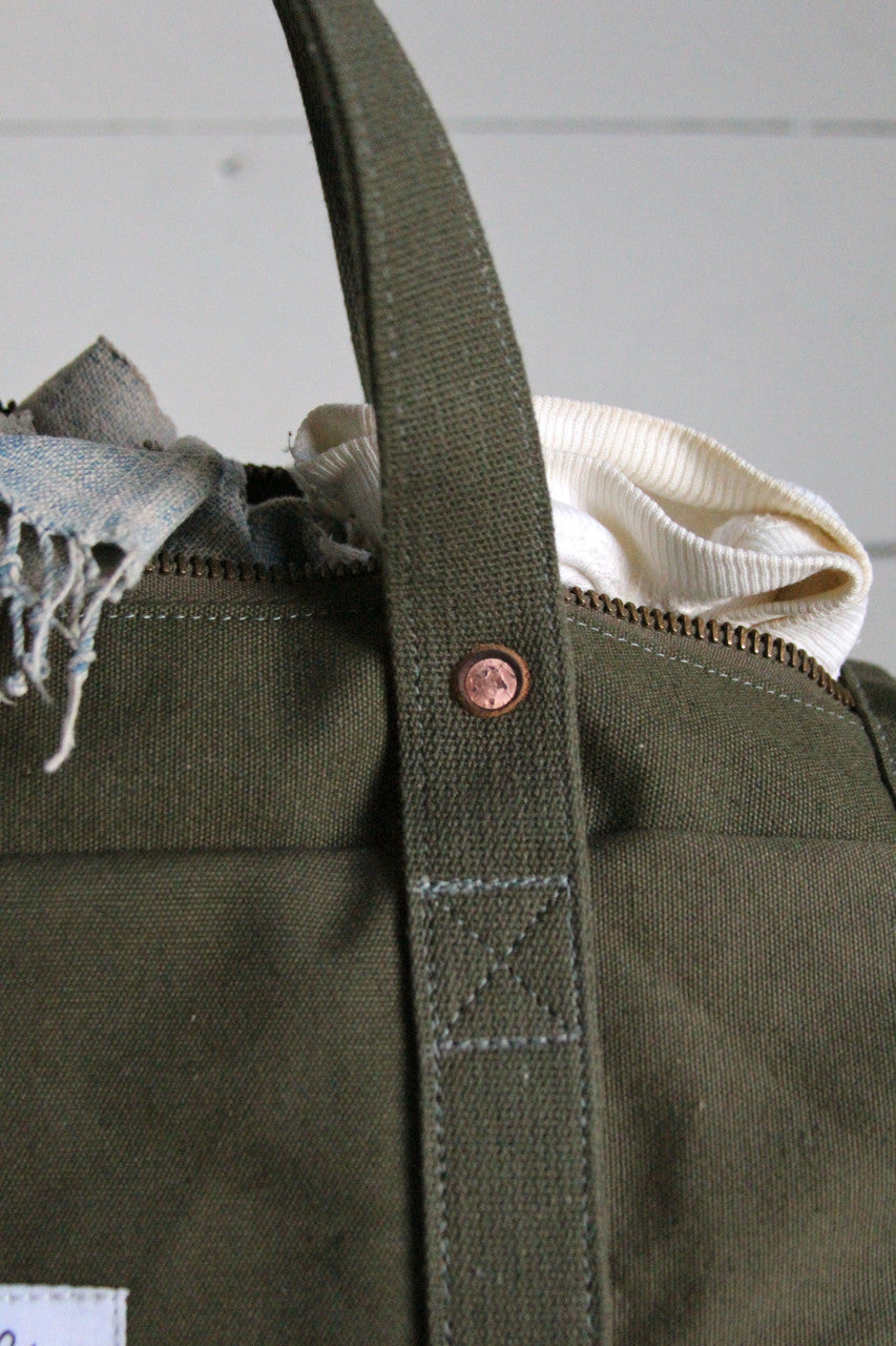 WWII era Canvas Duffle Bag