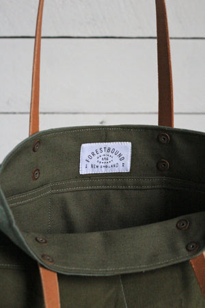 WWII era Military Canvas Pocket Tote