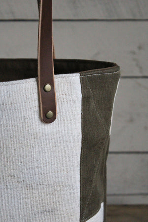 1940's era Feed Sack Tote Bag