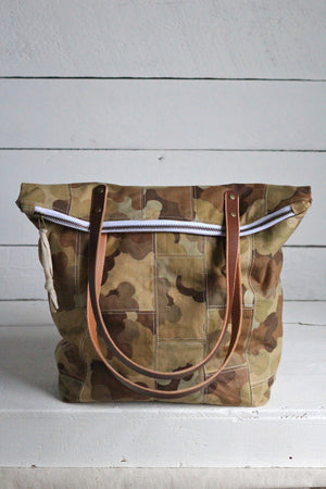 The Rambler Tote / 1950's era Cloud Camo