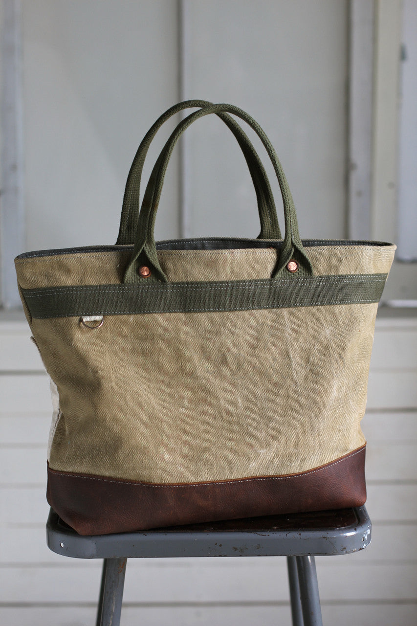 WWII era Canvas and Work Apron Carryall