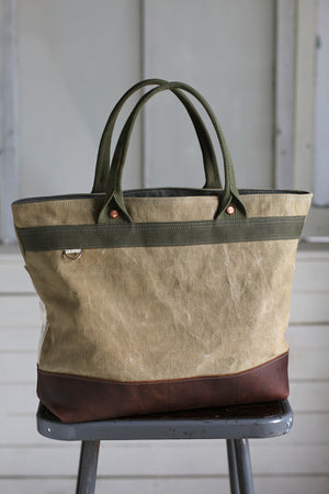 WWII era Canvas and Work Apron Carryall