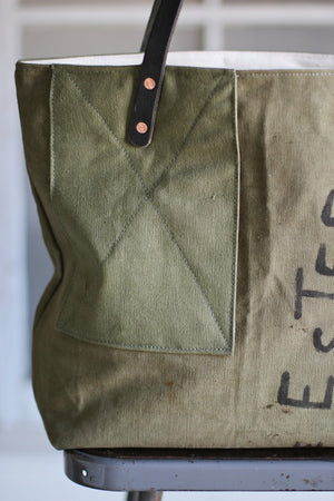 WWII era Military Canvas Tote
