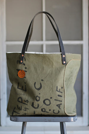 WWII era Military Canvas Tote