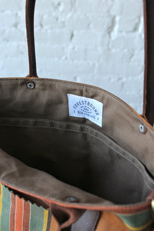 1940's era Striped Weekend Bag