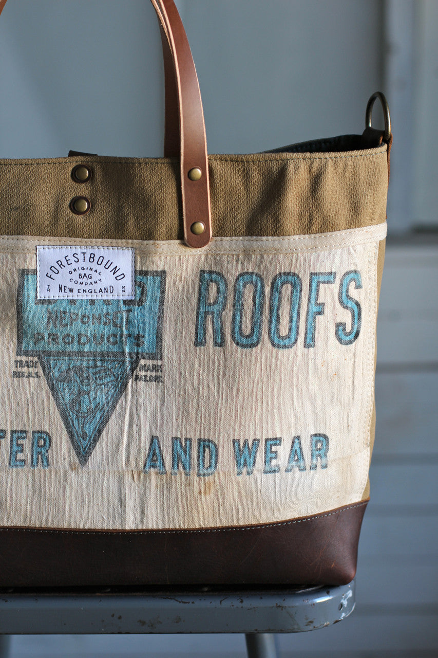 WWII era Canvas & Work Apron Carryall
