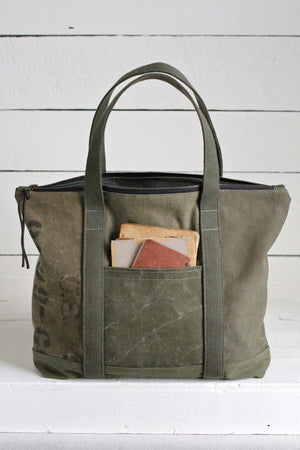 WWII era Canvas Travel Tote