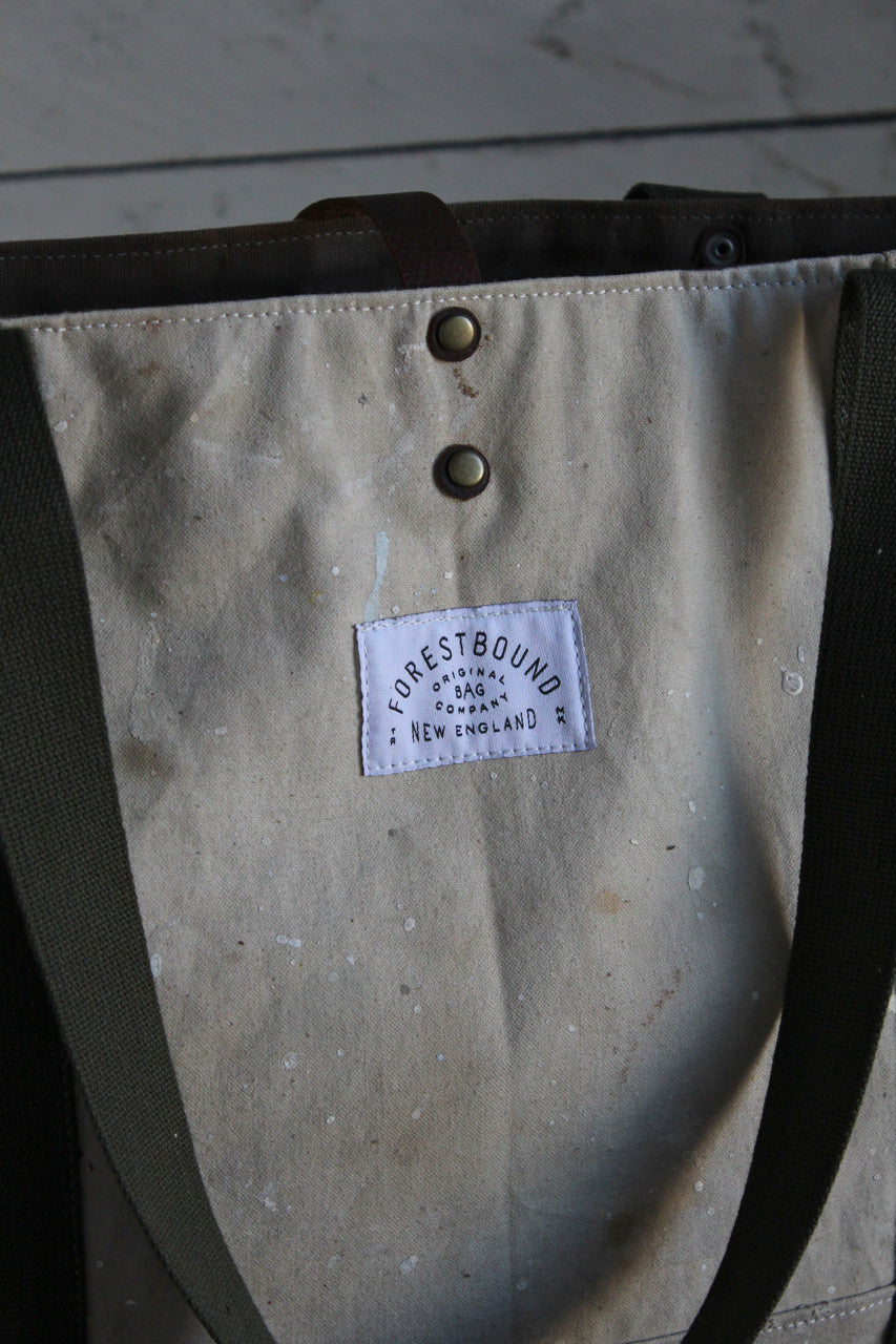 1970's era Painter's Drop Cloth Carryall
