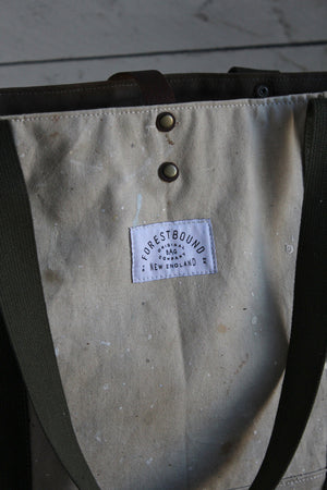 1970's era Painter's Drop Cloth Carryall