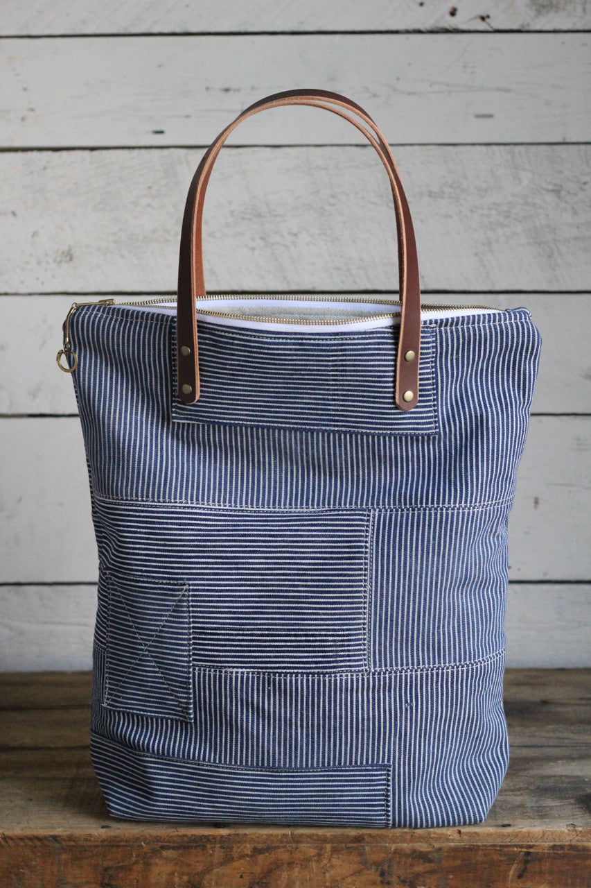 The Rambler Tote / 1930's era Hickory Stripe – FORESTBOUND