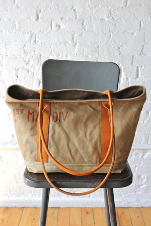 WWII era Canvas Carryall