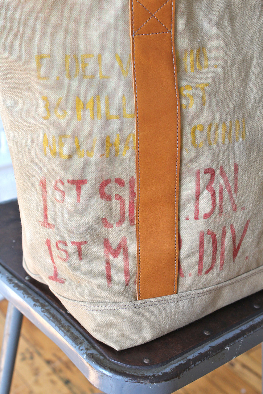 WWII era Canvas Carryall