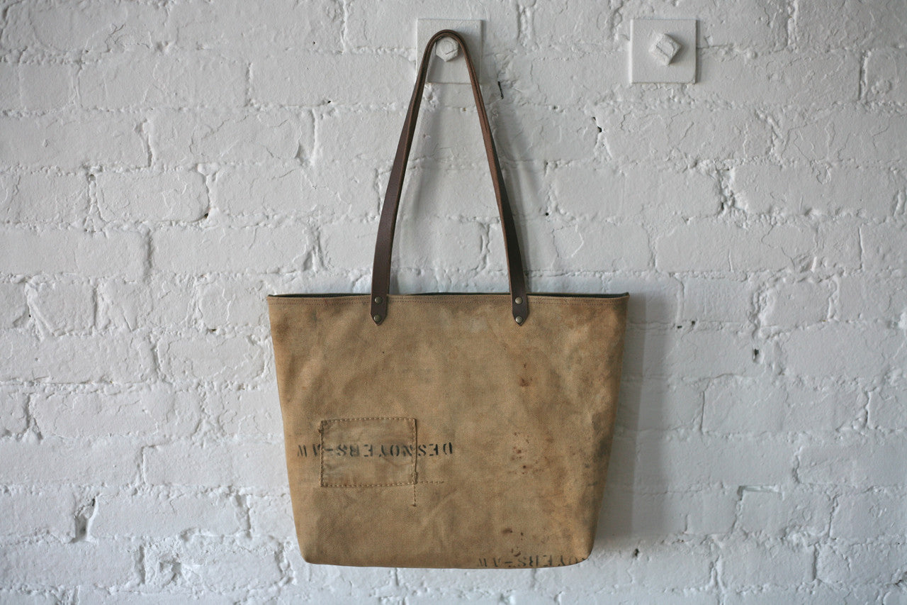 WWII era Canvas Carryall