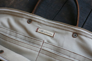 1940's era Canvas & Leather Weekend Bag - SOLD