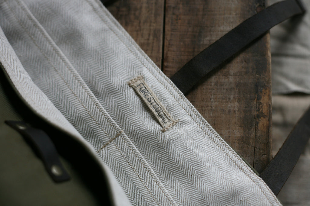 WWII era Canvas Carryall w/ 1920's era Blacksmith Leather Straps - SOLD
