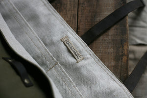 WWII era Canvas Carryall w/ 1920's era Blacksmith Leather Straps - SOLD