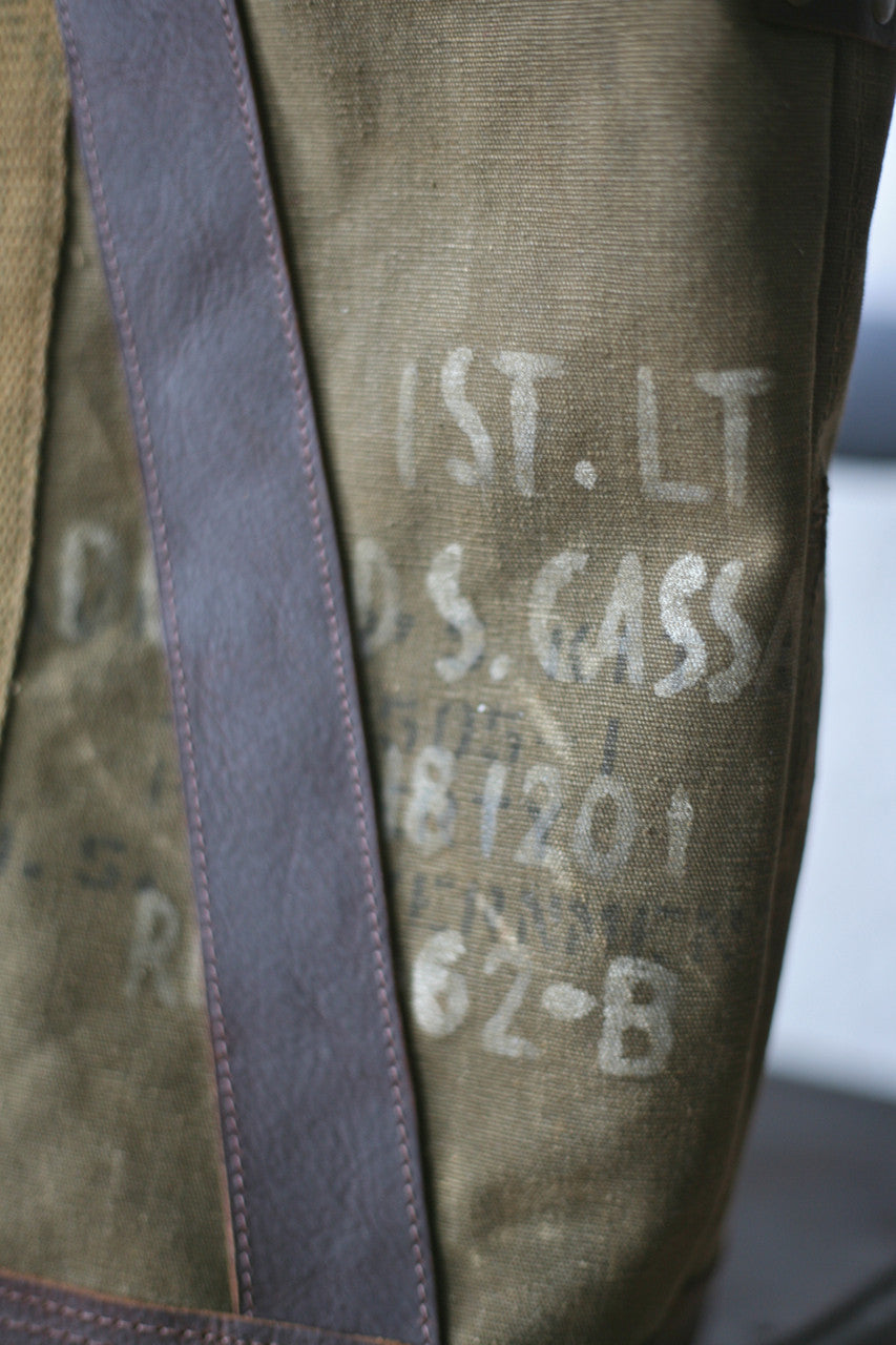 WWII era Military Canvas Weekend Bag