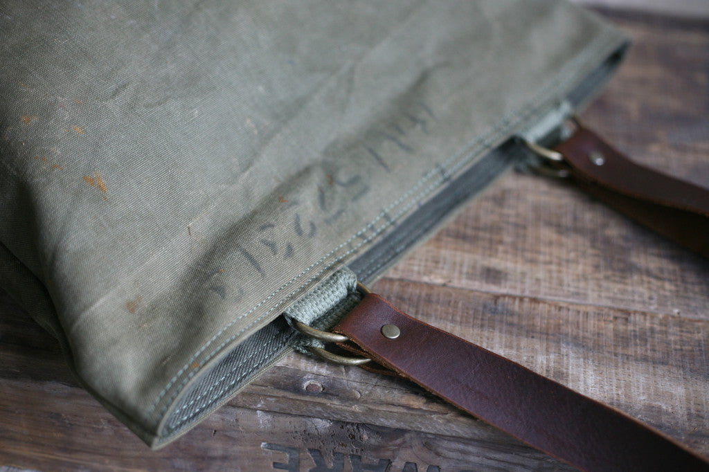 WWII era Canvas Tote Bag - SOLD