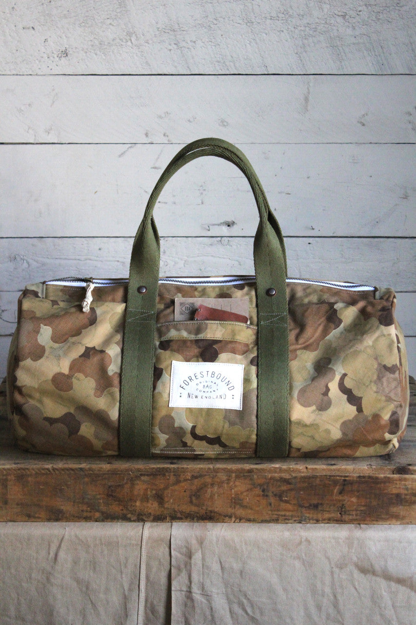 1950's era Cloud Camo Duffle Bag