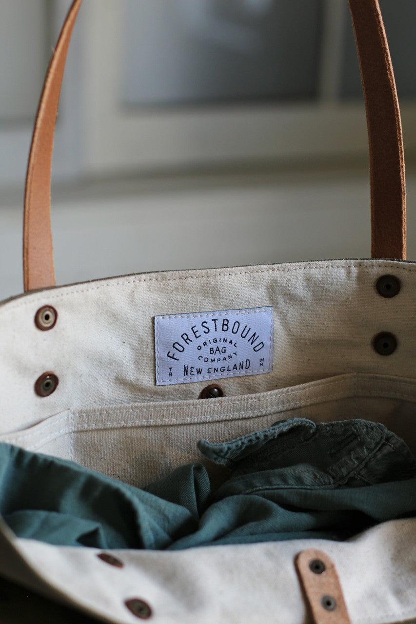 1950's era Military Canvas Tote Bag