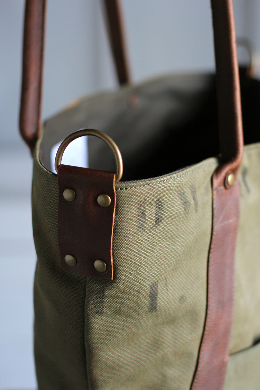 WWII era Canvas Weekend Bag