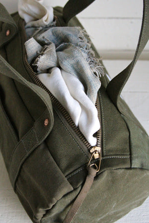 WWII era Canvas Duffle Bag