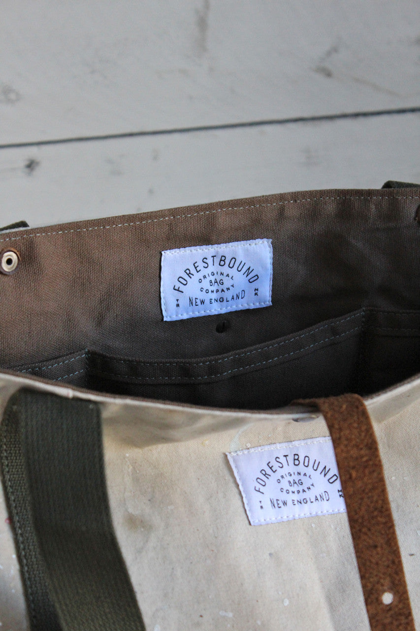 1970's era Painter's Drop Cloth Carryall