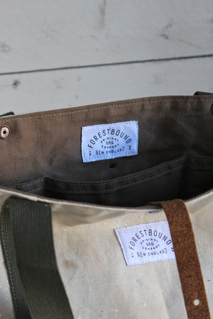 1970's era Painter's Drop Cloth Carryall