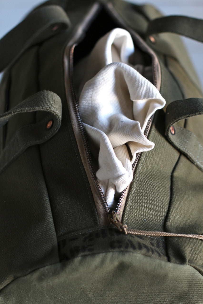 WWII era Canvas Duffle Bag
