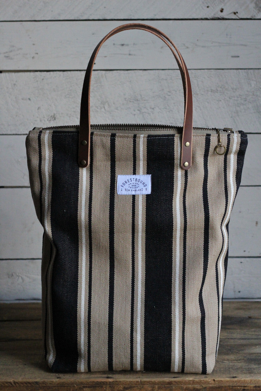 The Rambler Tote / Woven Stripe