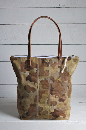 The Rambler Tote / 1950's era Cloud Camo