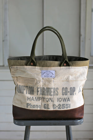 WWII era Canvas and Work Apron Carryall