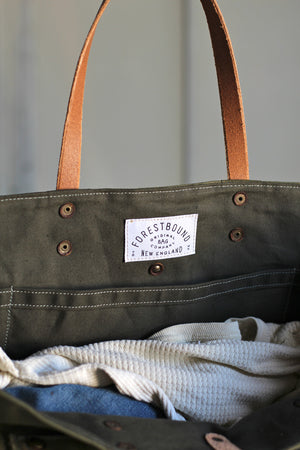 Extra Large 1940's era Canvas Travel Bag