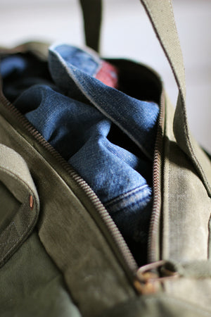 WWII era Canvas Duffle Bag
