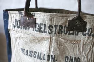 WWII era Denim & Work Apron Tote Bag