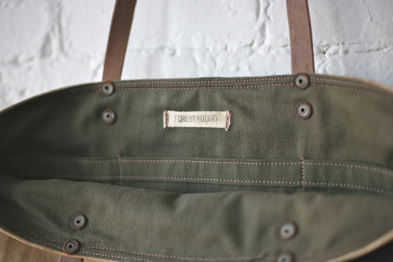 WWII era Canvas Carryall