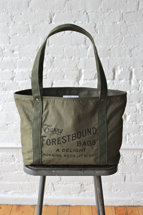Forestbound Salvaged Canvas Logo Tote