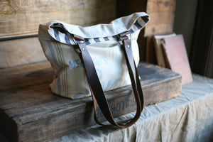 1950's era Cotton Feedsack Tote Bag - SOLD