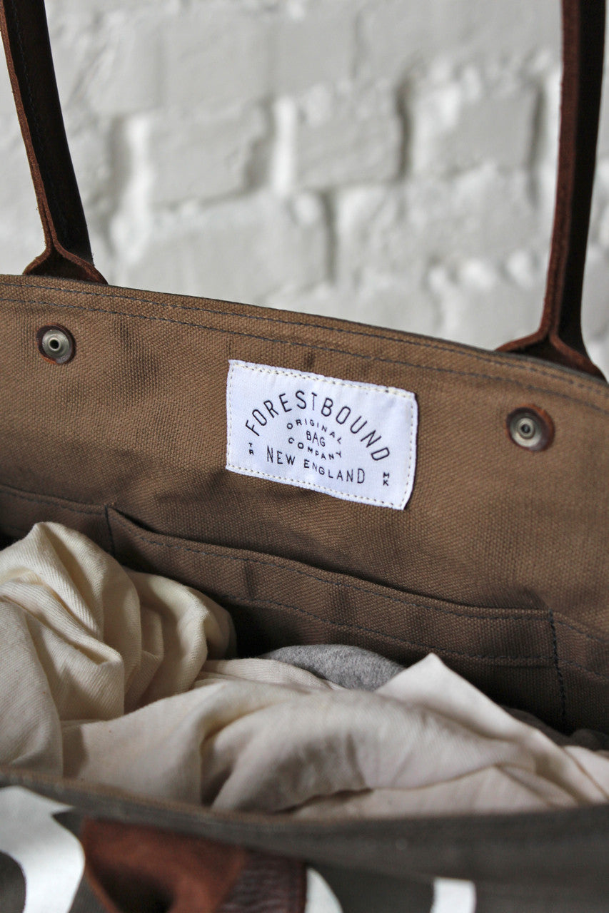 1940's era Waxed Canvas Promo Apron Weekend Bag